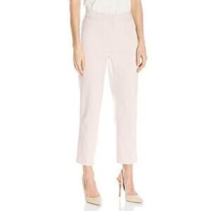 Ruby Rd. Pants Womens 10 Linen Blend Ankle Crop Straight Leg Quite Luxury Tan